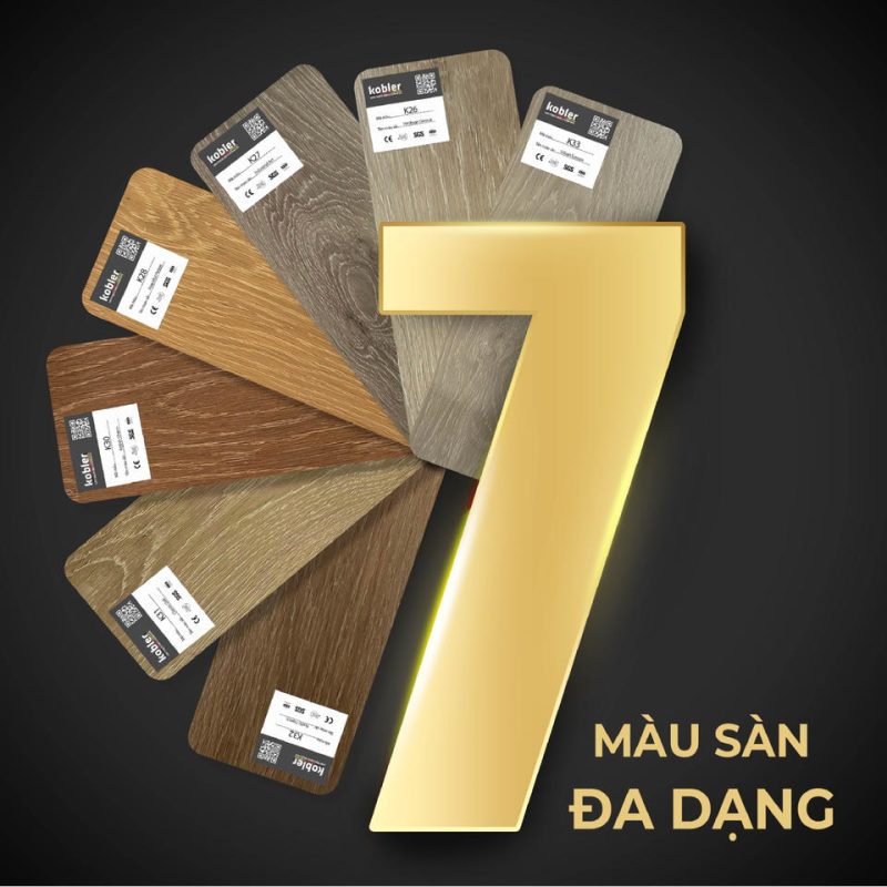 Lựa chọn màu Sàn Kobler 6mm theo Material Board